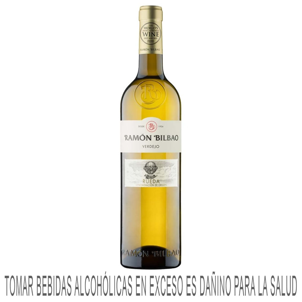 Vino Blanco RAMON BILBAO Rueda Verdejo Botella 750ml