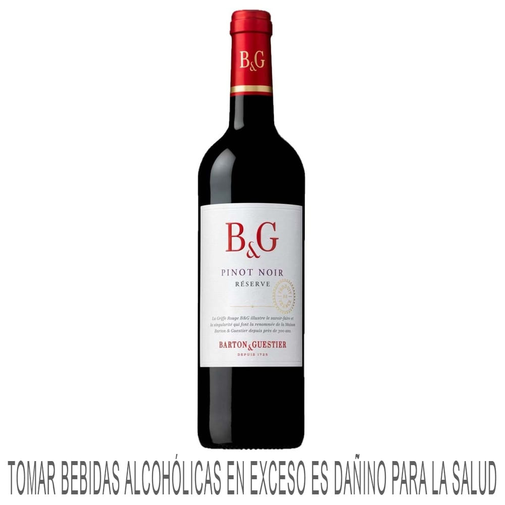 Vino Tinto BARTON & GUESTIER Reserva Cabernet Sauvignon Botella 750ml