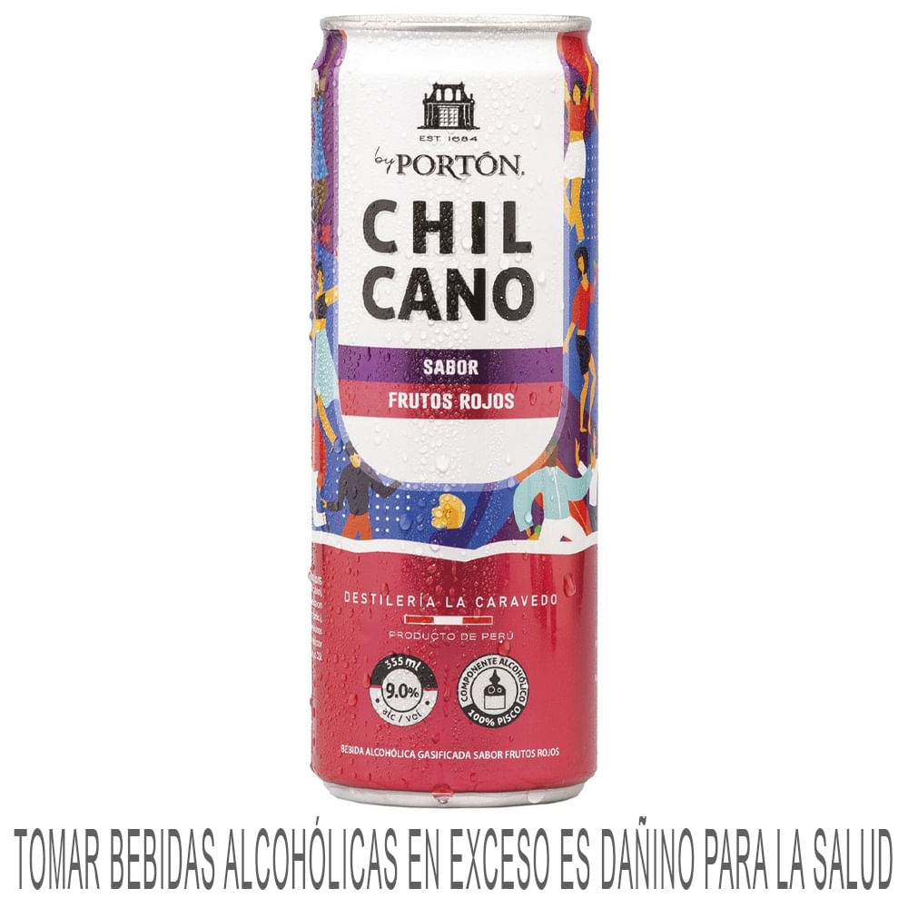 Ready To Drink (RTD) PORTON Chilcano de Frutos rojos lata 355 ml