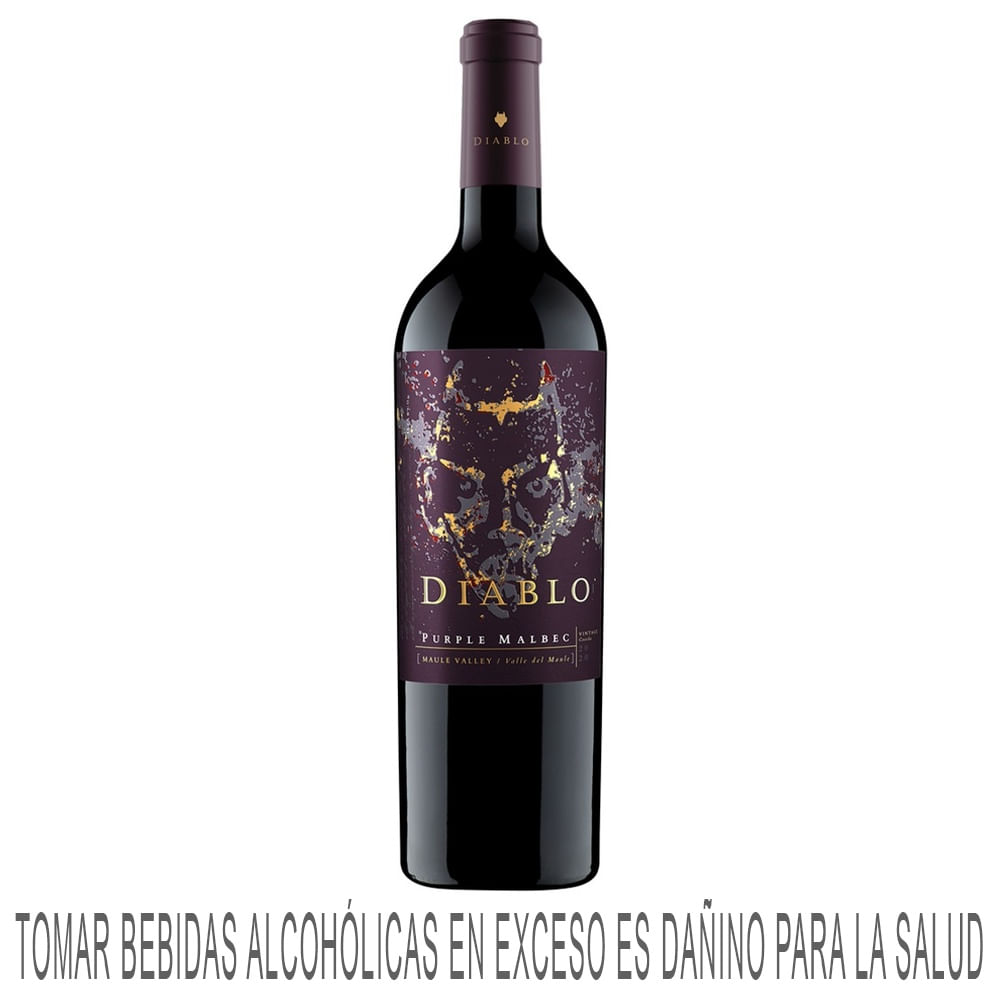 Vino Tinto CONCHA Y TORO Diablo Purple Malbec Botella 750ml
