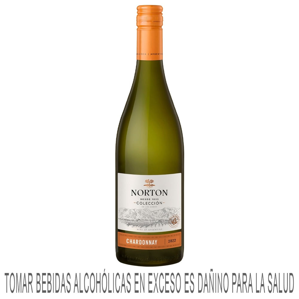 Vino Blanco NORTON Colección Chardonnay Botella 750ml