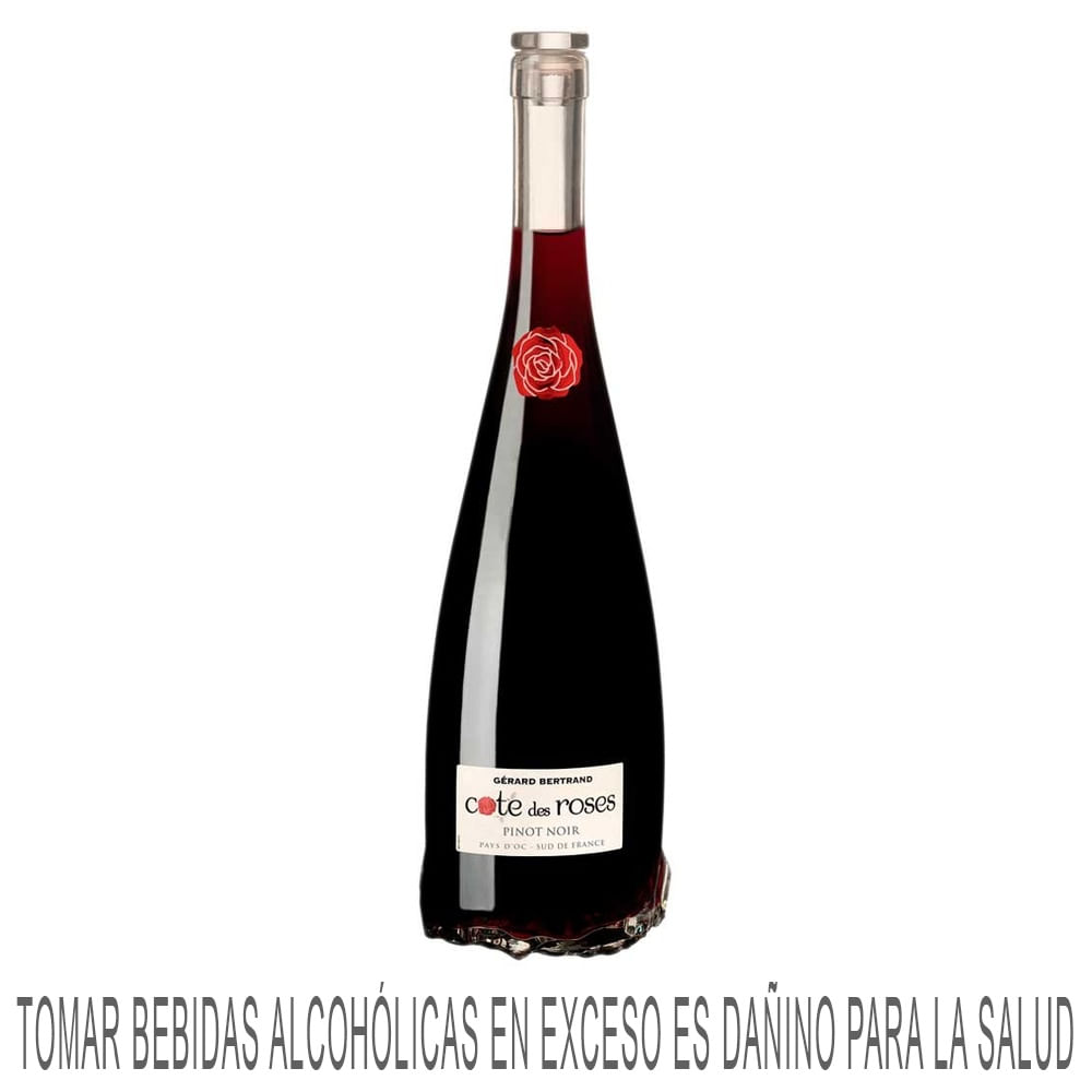 Vino Tinto COTE DES ROSES Pinot Noir Botella 750ml