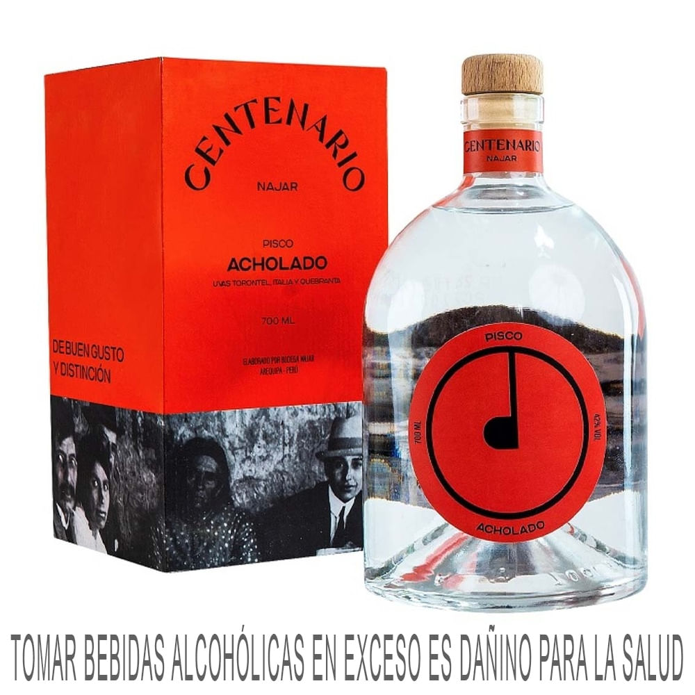 Pisco NAJAR CENTENARIO Acholado Botella 700ml