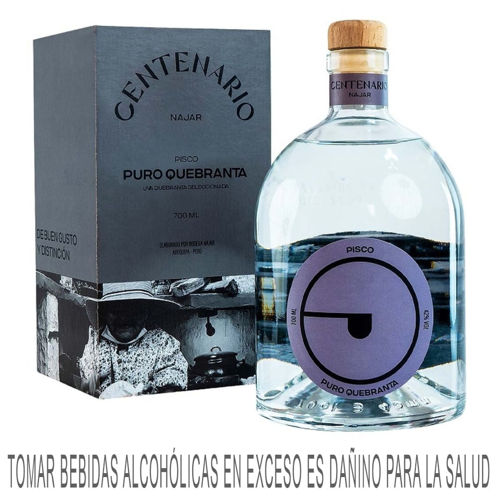 Pisco NAJAR CENTENARIO Quebranta Botella 700ml