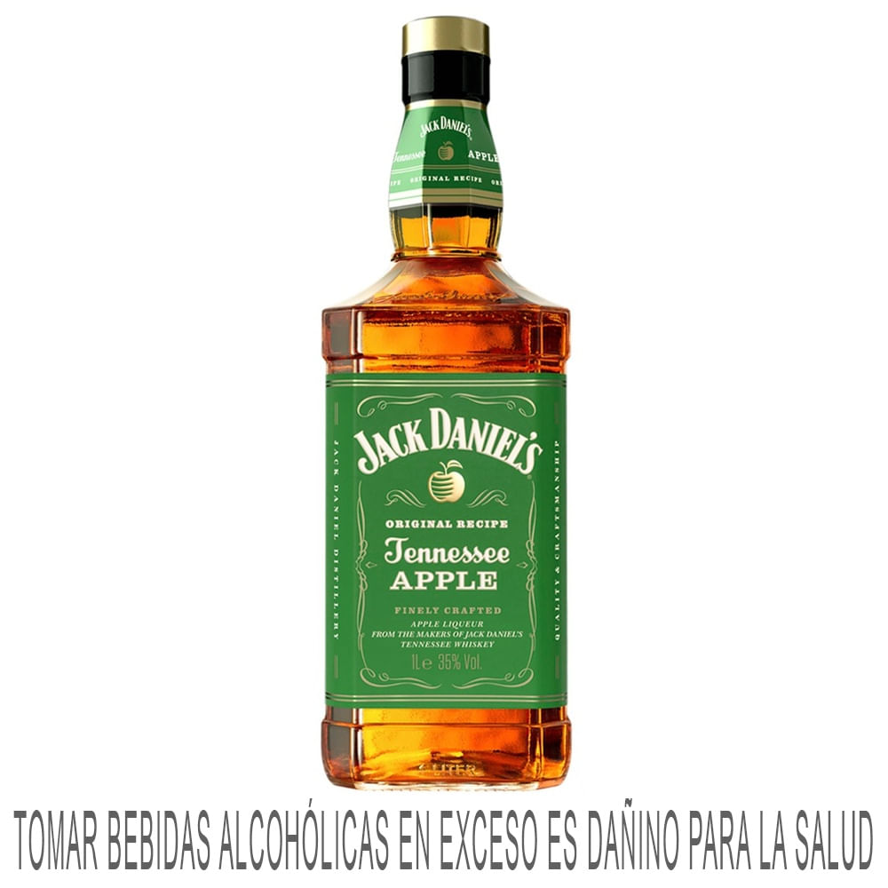 Whisky Apple JACK DANIELS Botella 1L