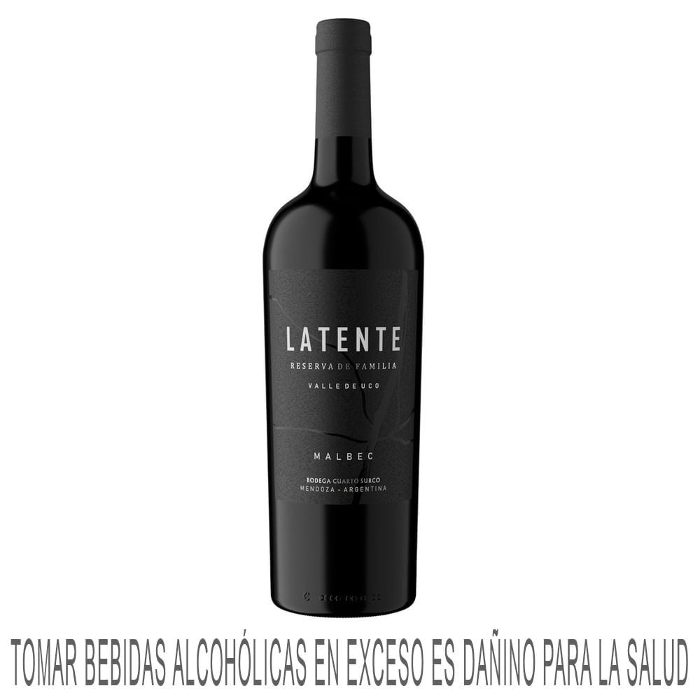 Vino Tinto LATENTE Reserva de Familia Malbec Botella 750ml
