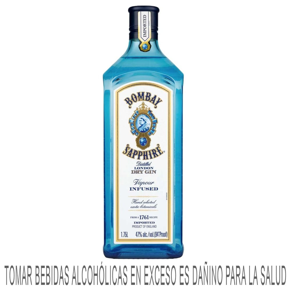 Gin BOMBAY SAPPHIRE London Dry Botella 1.75L