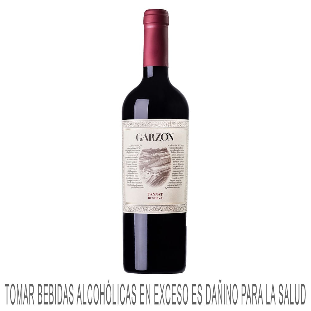 Vino Tinto GARZÓN Reserva Tannat Botella 750ml