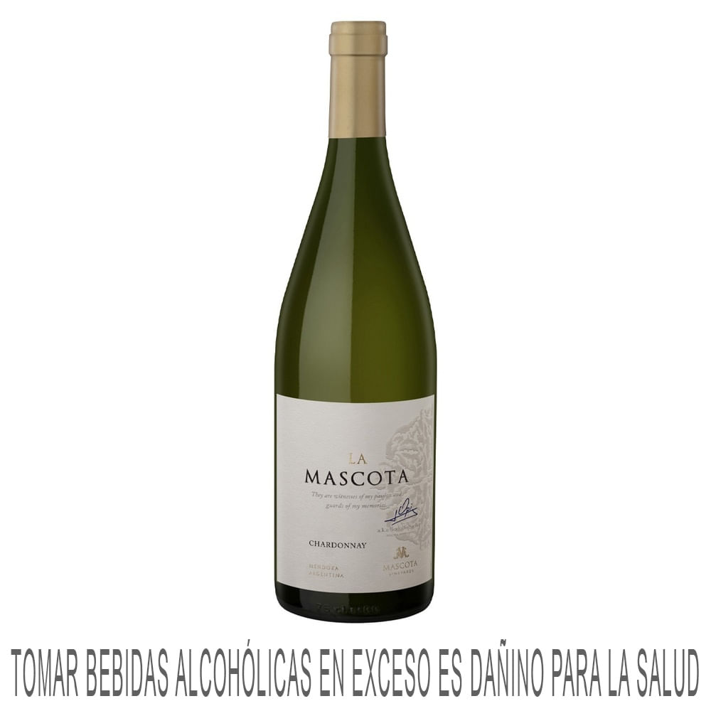 Vino Blanco LA MASCOTA Chardonnay Botella 750ml
