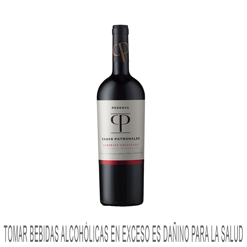 Vino Tinto CASAS PATRONALES Reserva Cabernet Savignon Botella 750ml