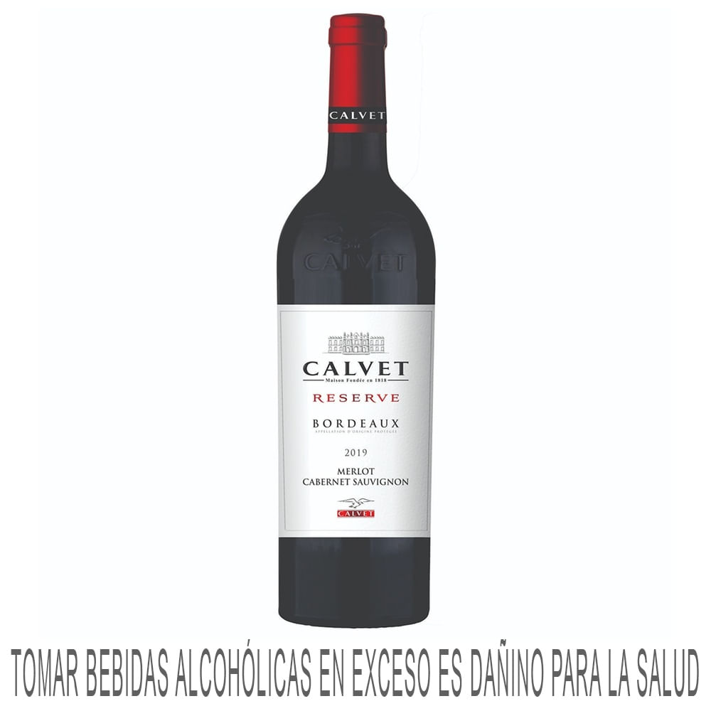 Vino Tinto CALVET Bordeaux Reserve Botella 750ml