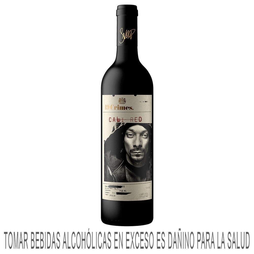 Vino Tinto 19 CRIMES Red Botella 750ml