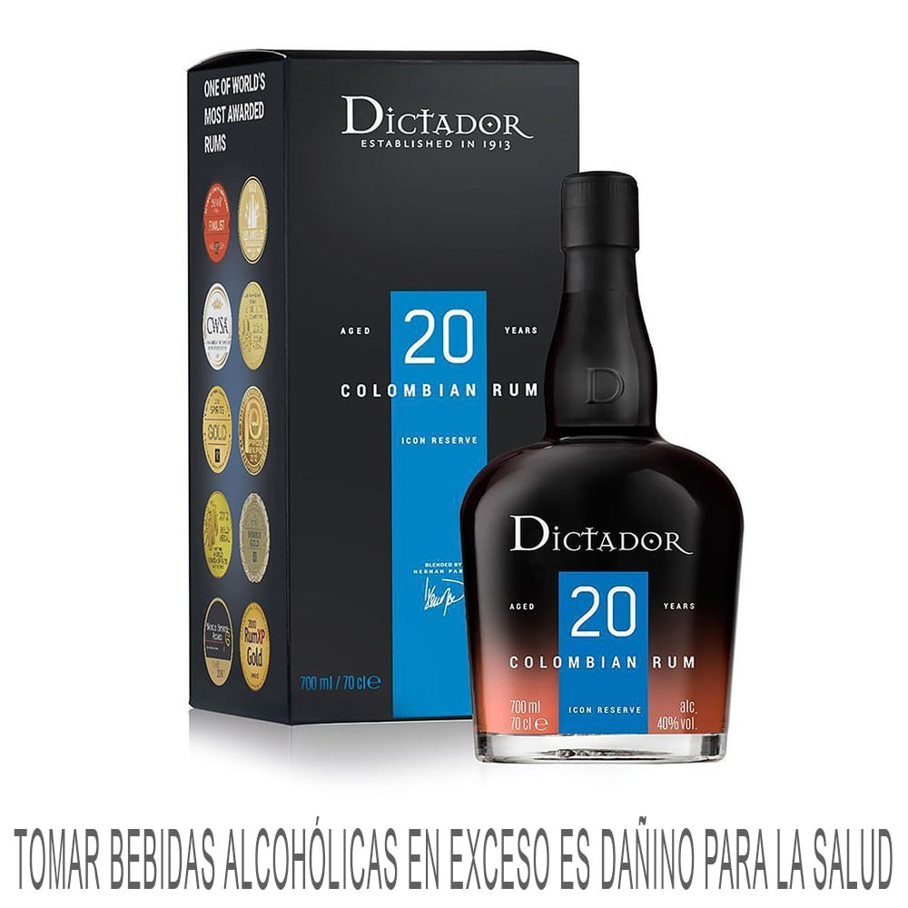 Ron DICTADOR 20 Años Botella 700ml