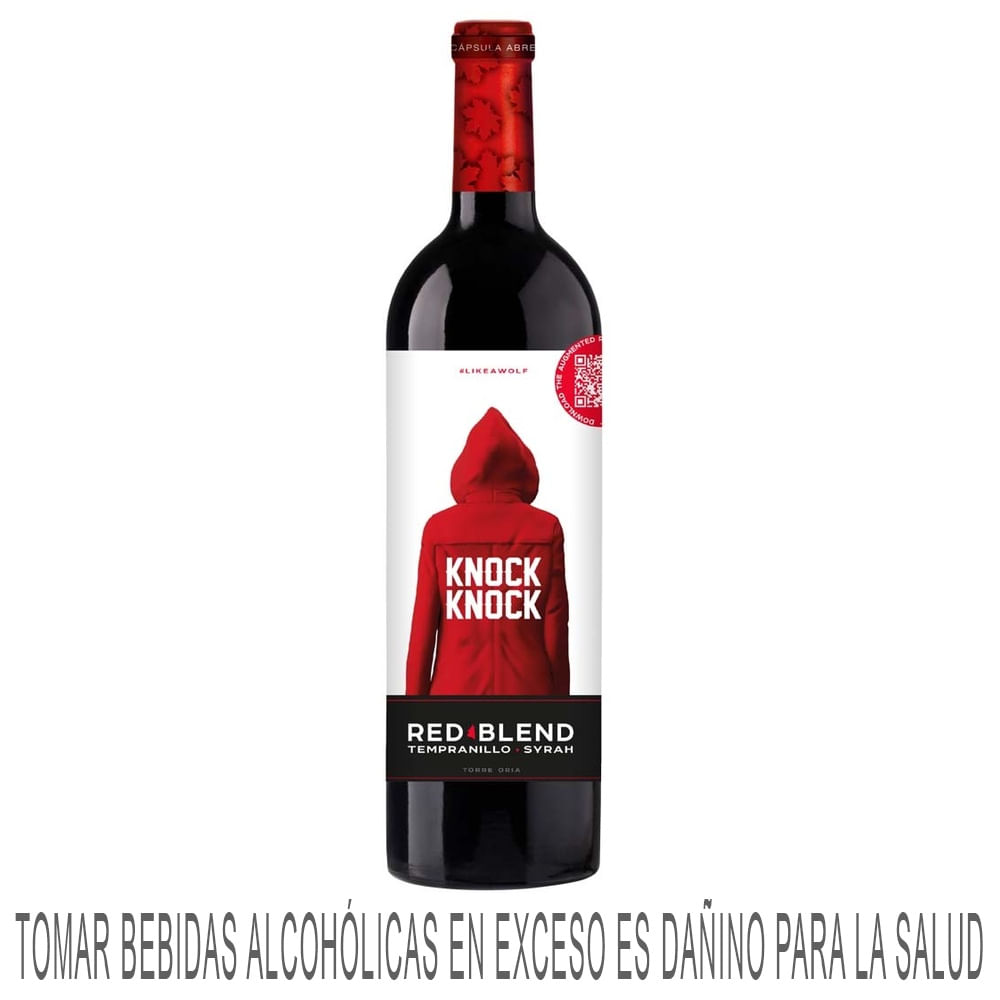 Vino Tinto KNOCK KNOCK Red Blend Botella 750ml