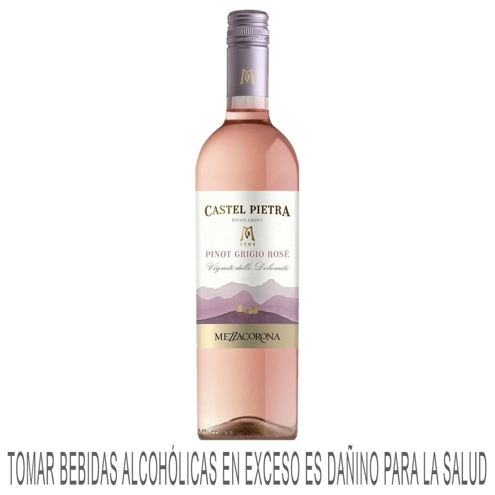 Vino Rosé CASTEL PIETRA Pinot Grigio Botella 750ml