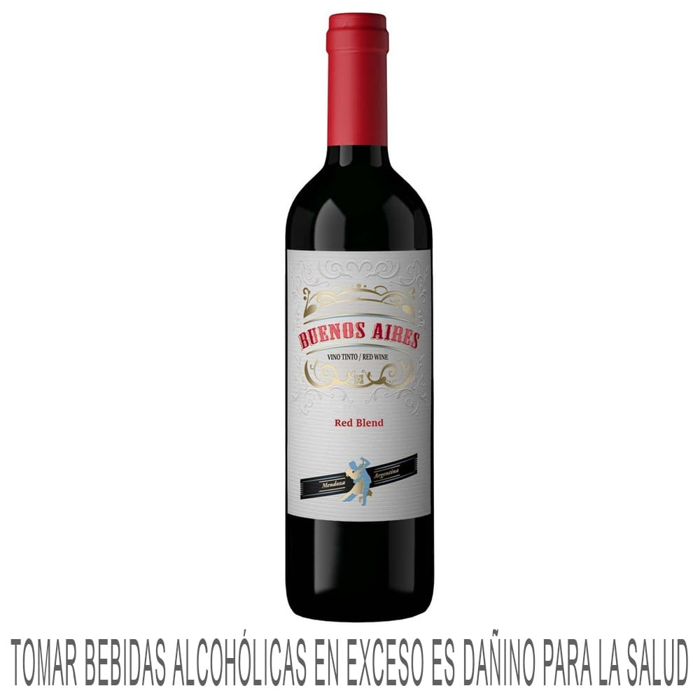 Vino Tinto BUENOS AIRES Red Blend Botella 750ml