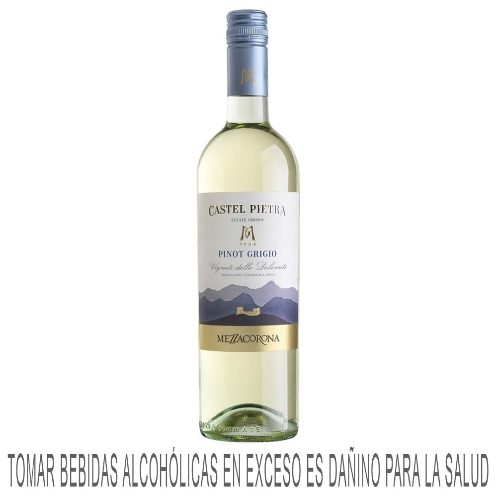 Vino Blanco CASTEL PIETRA Pinot Grigio Botella 750ml