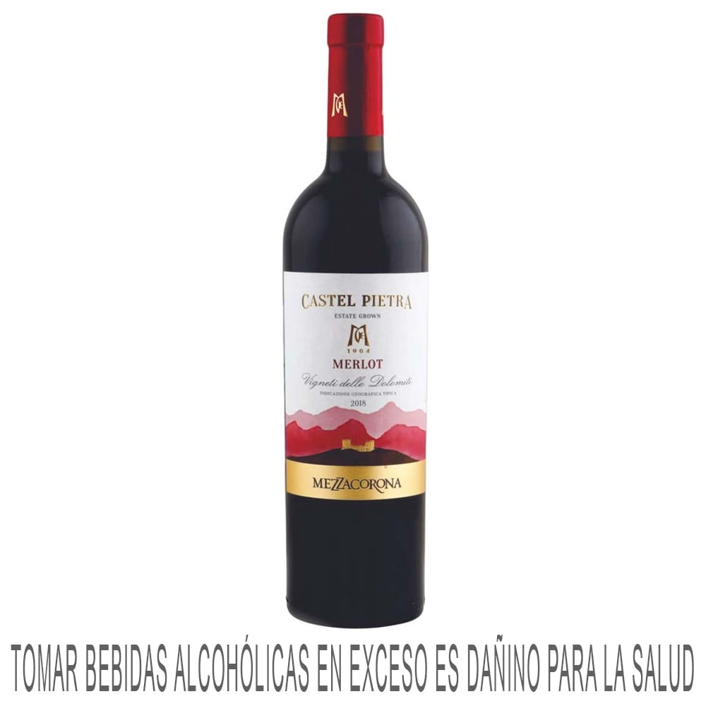 Vino Tinto CASTEL PIETRA Merlot Botella 750ml