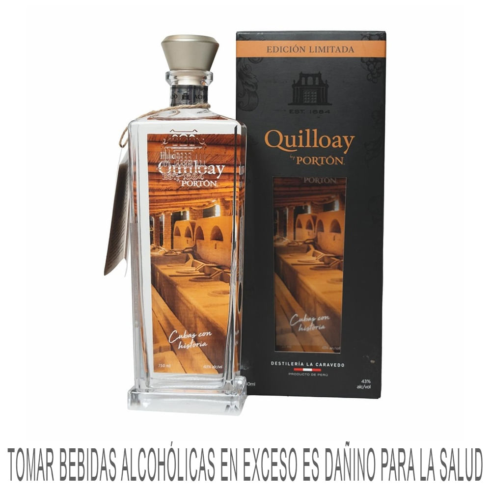 Pisco Acholado PORTON Quilloay Botella 750ml