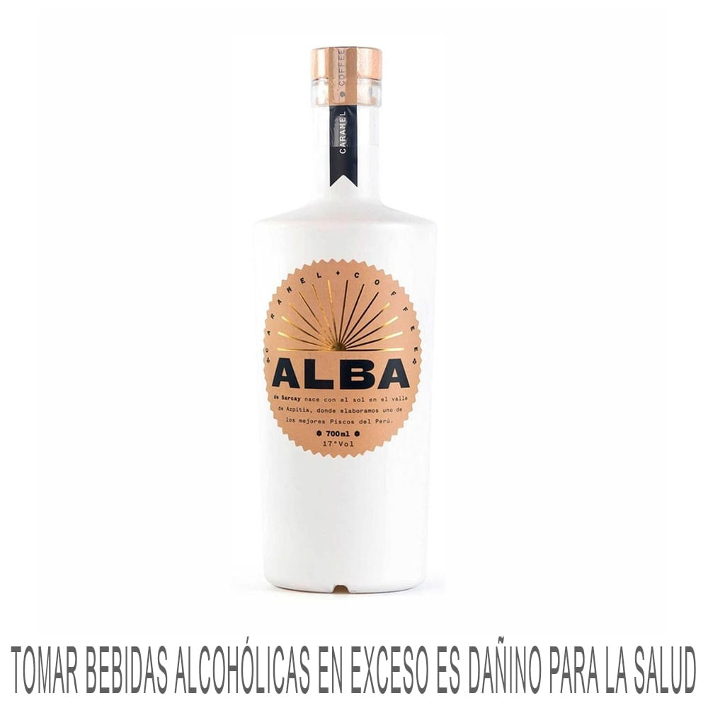 Crema de Pisco SARCAY Caramel Coffee Botella 700ml