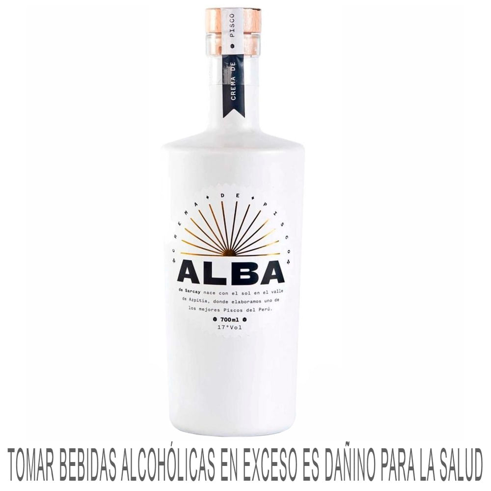 Licor de Crema SARCAY Pisco Botella 700ml
