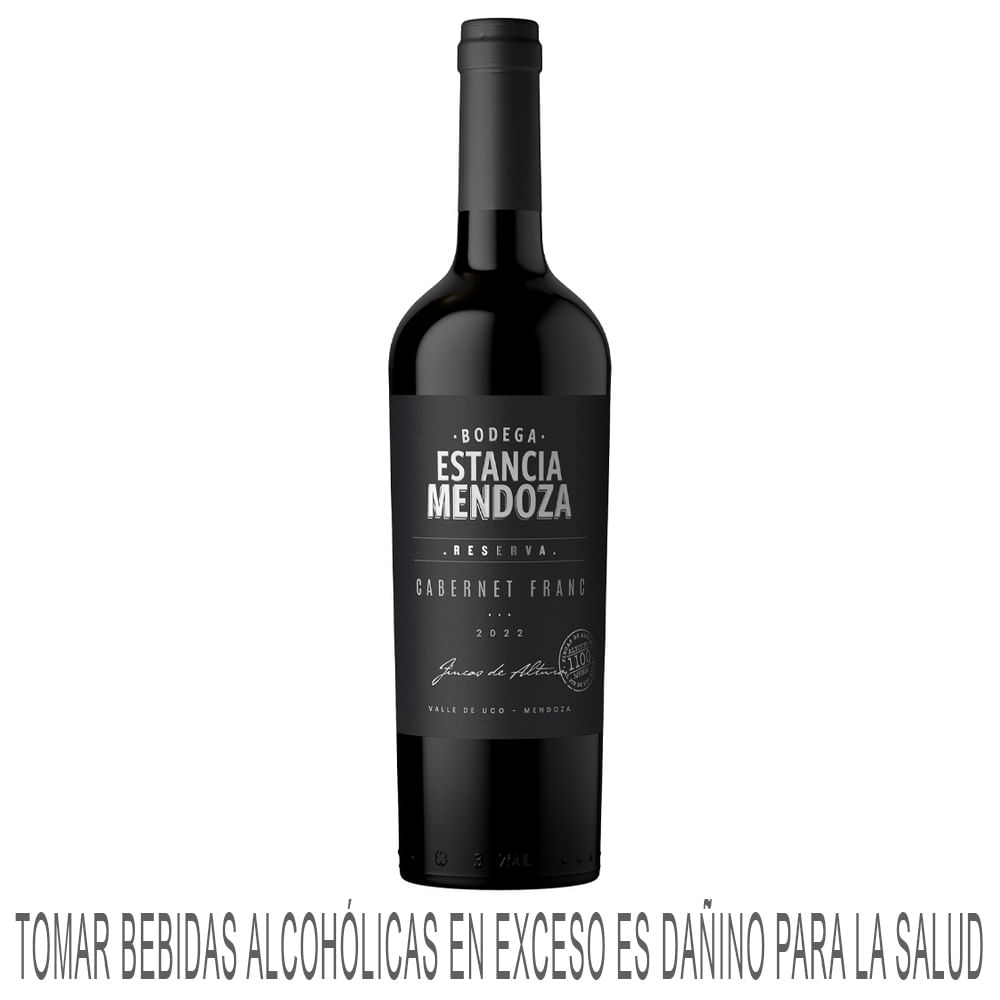 Vino Tinto ESTANCIA MENDOZA Reserva Cabernet Franc Botella 750ml