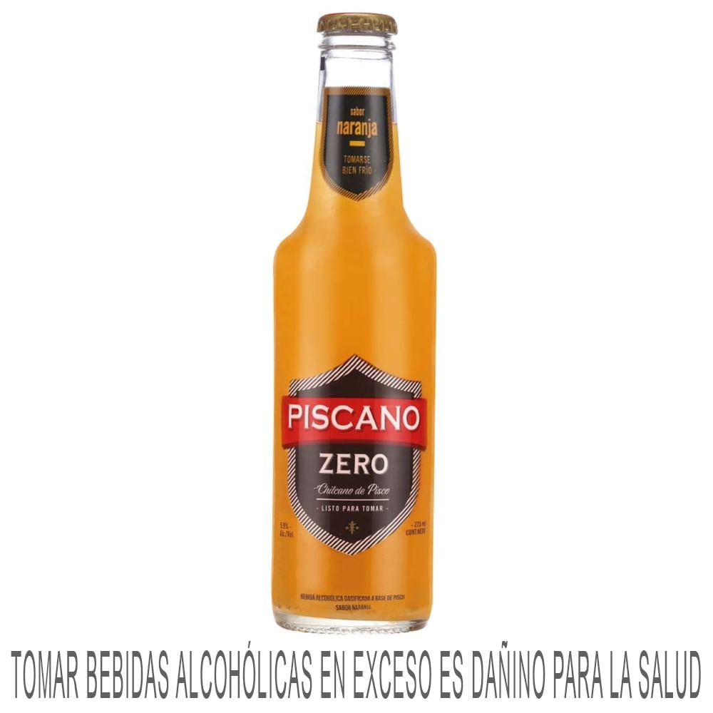 Ready To Drink (RTD) PISCANO Chilcano Zero Naranja Botella 275ml
