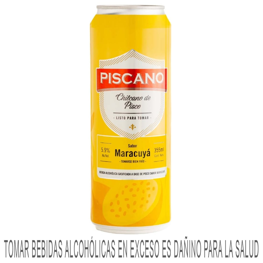 Ready To Drink (RTD) PISCANO Chilcano Maracuyá Lata 275ml