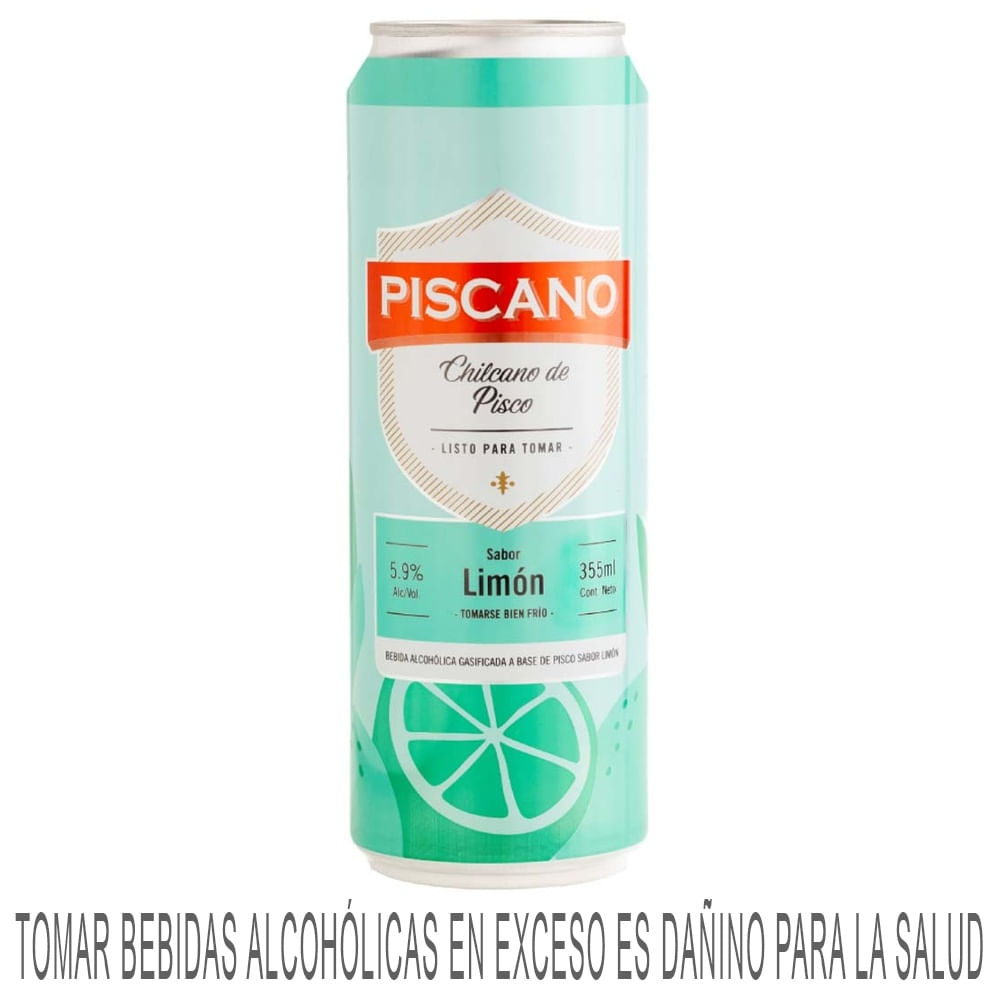 Ready To Drink (RTD) PISCANO Chilcano Limón Lata 355ml