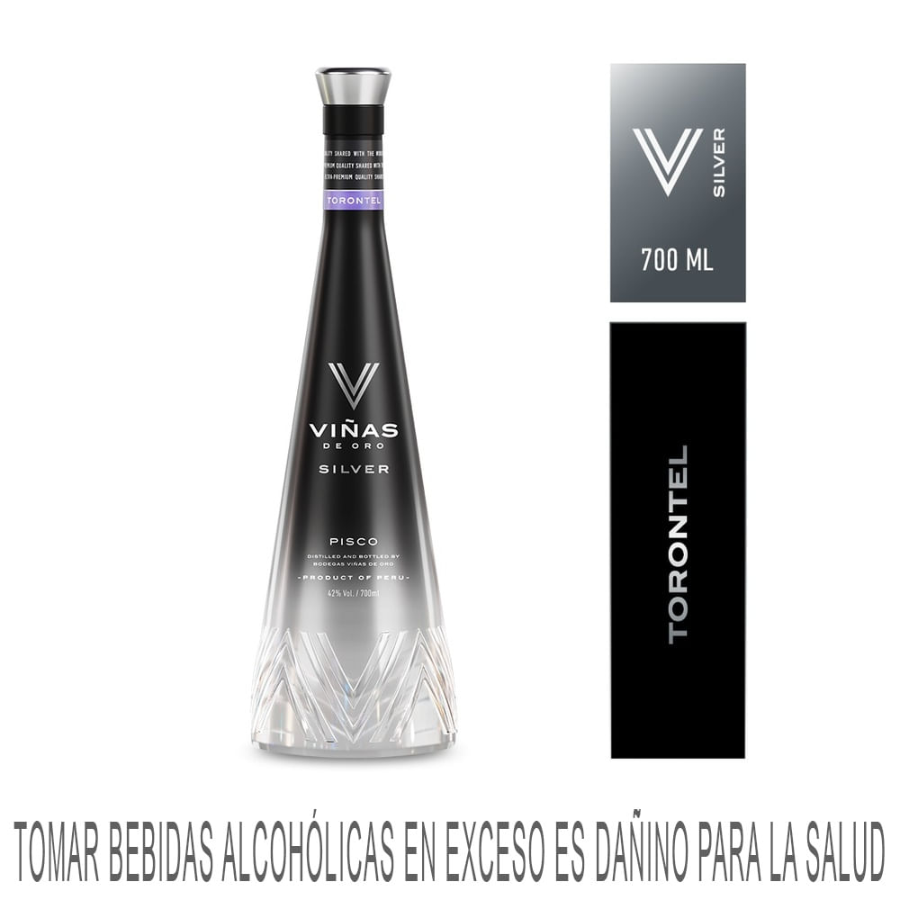 Pisco Puro VIÑAS DE ORO Torontel Botella 700ml