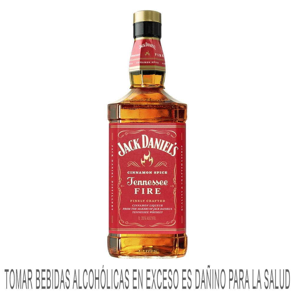 Whisky JACK DANIEL'S Tennessee Fire Botella 1L