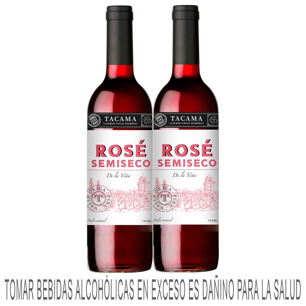 Vino Rose TACAMA Blend Paquete 2un Botella 750ml