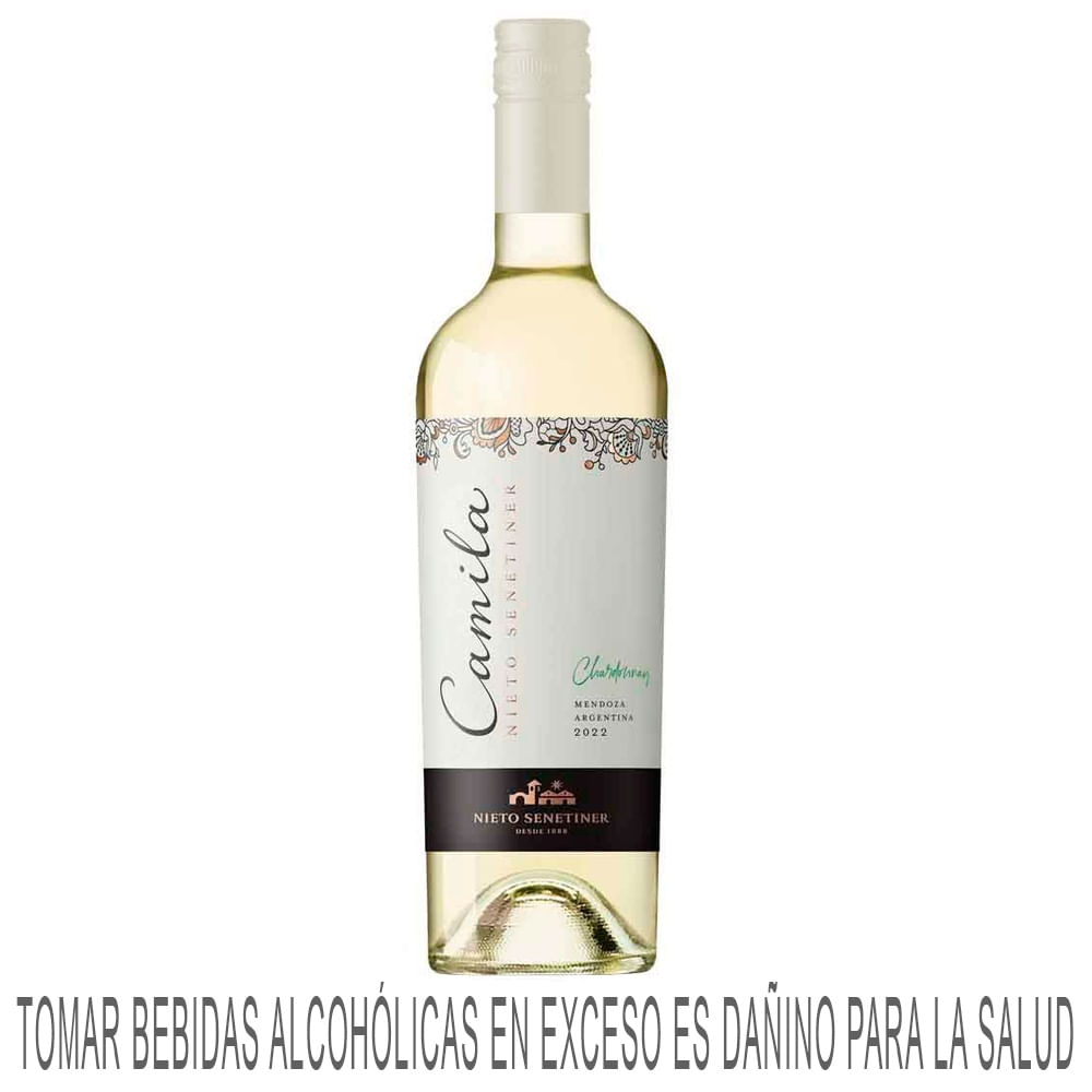 Vino Blanco NIETO SENETINER Chardonnay Botella 750ml