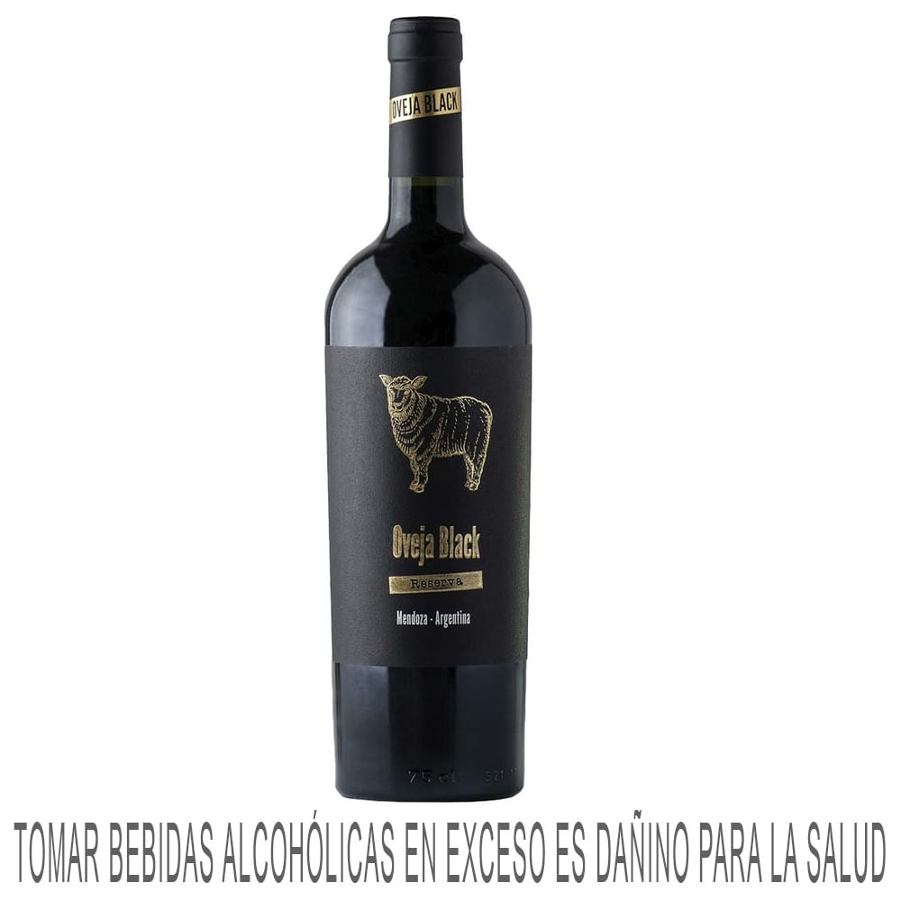 Vino Tinto OVEJA BLACK Malbec Botella 750ml