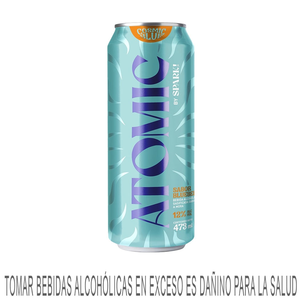 Ready To Drink (RTD) ATOMIC Spark Blue Berry Lata 473ml