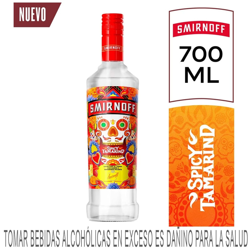 Vodka SMIRNOFF Spicy Tamarindo Botella 700ml