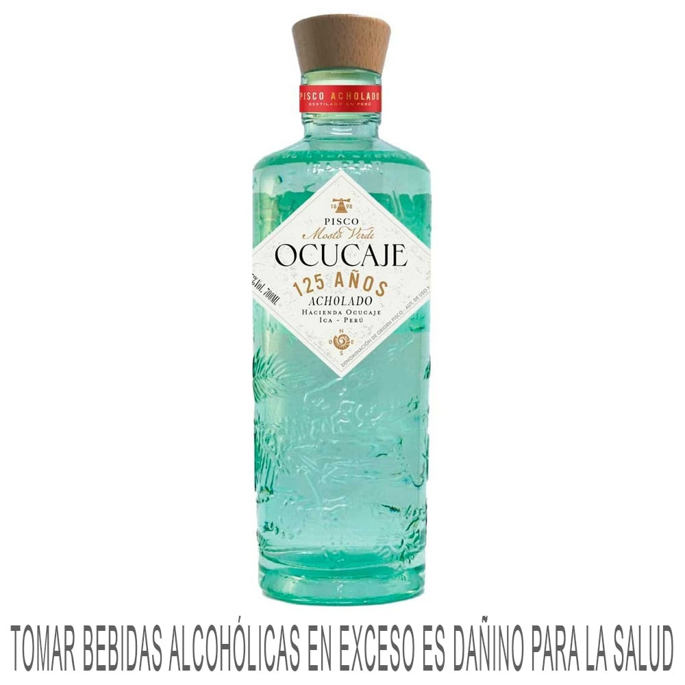 Pisco Mosto Verde OCUCAJE Acholado Botella 700ml