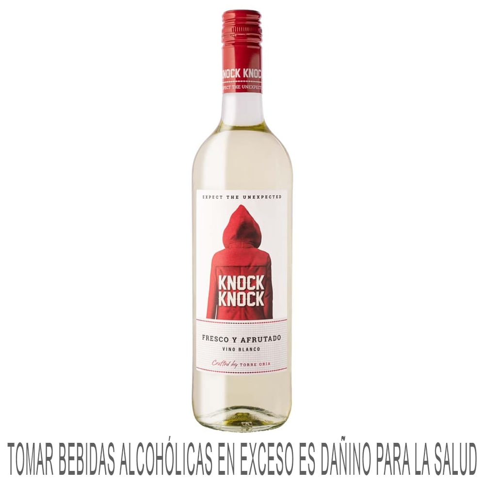 Vino Blanco KNOCK KNOCK Botella 750ml