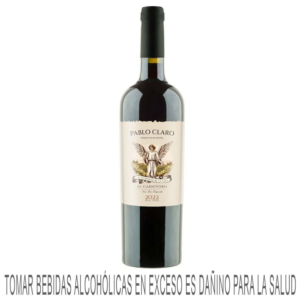 Vino Tinto PABLO CLARO Tempranillo Botella 750ml
