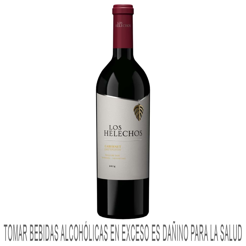 Vino Tinto LOS HELECHOS Cabernet Sauvignon Botella 750ml