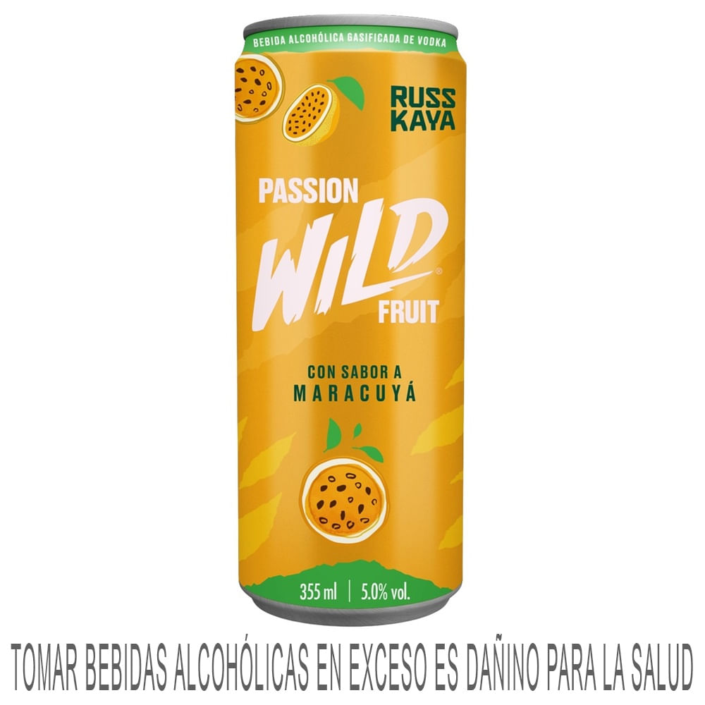 Ready To Drink (RTD) RUSSKAYA WILD Passion Fruit Lata 355ml