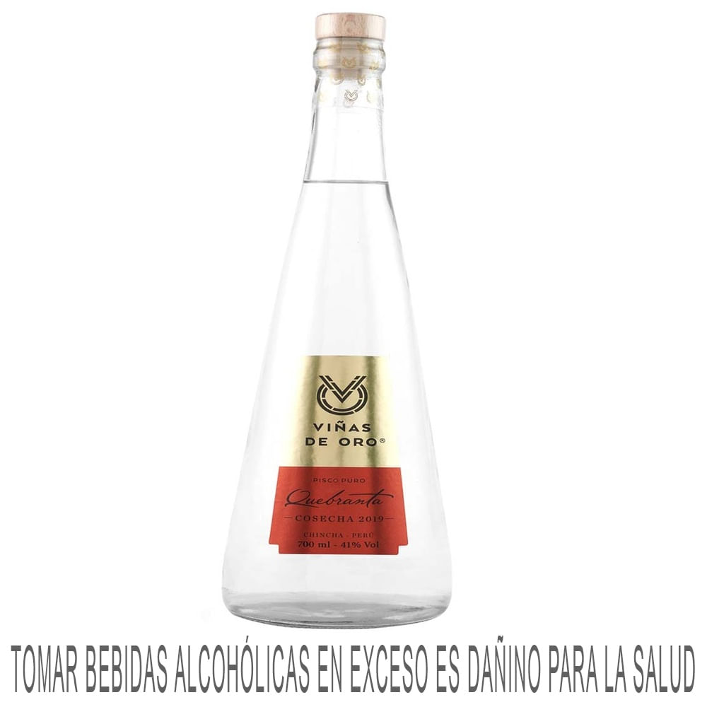 Pisco VIÑAS DE ORO Quebranta Botella 700ml