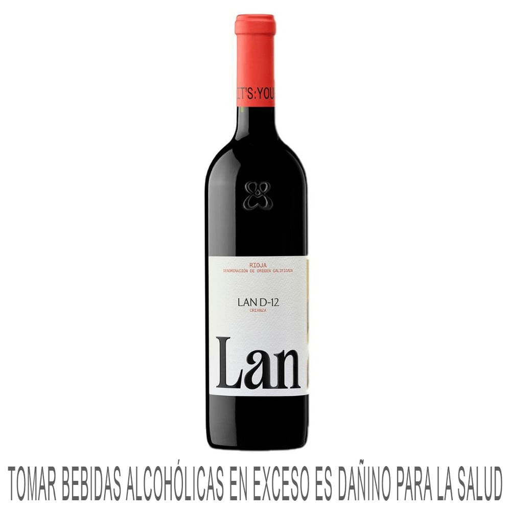Vino Tinto LAN Tempranillo Crianza Botella 750ml
