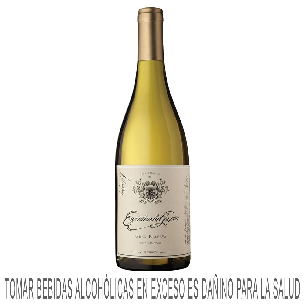 Vino Blanco ESCORIHUELA GASCON Chardonnay Botella 750ml