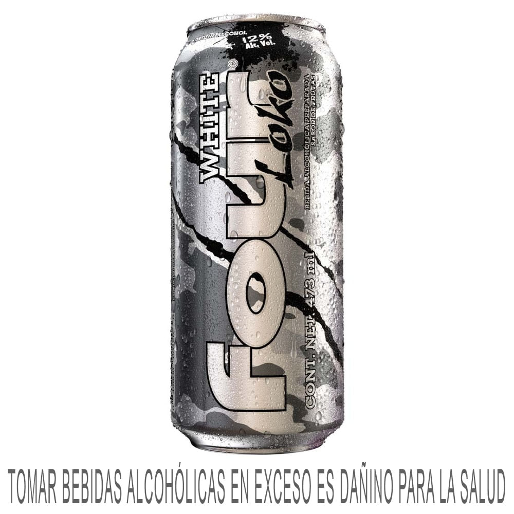 Ready To Drink (RTD) FOUR LOKO White Lata 473ml