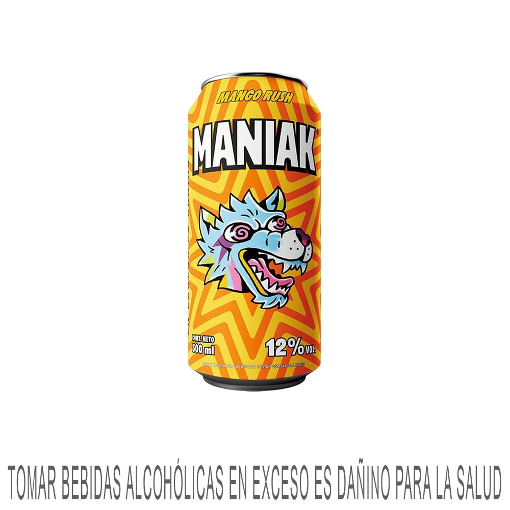 Ready To Drink (RTD) MANIAK Rush Mango Lata 500ml