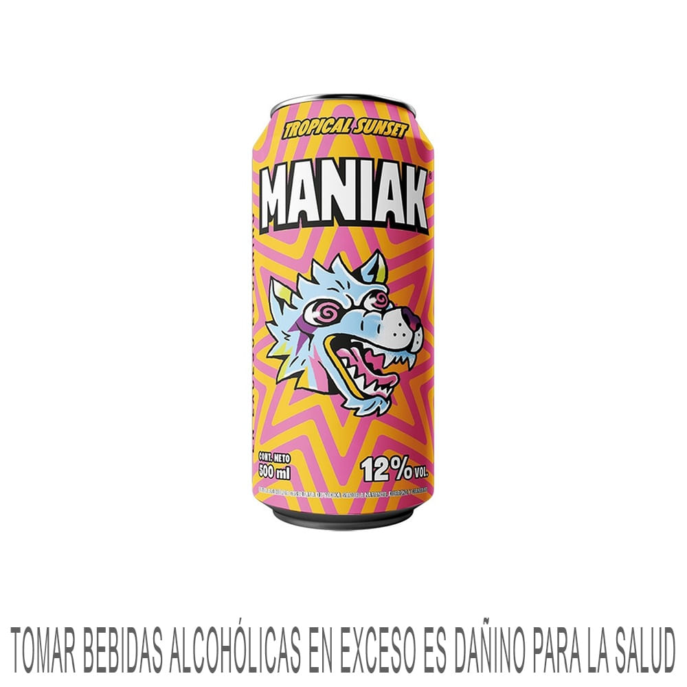 Ready To Drink (RTD) MANIAK Tropical Sunset Lata 500ml