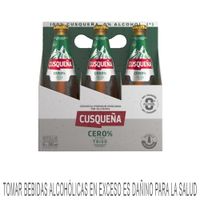 Cerveza CUSQUEÑA Cero Trigo Botella 310ml Paquete 6un