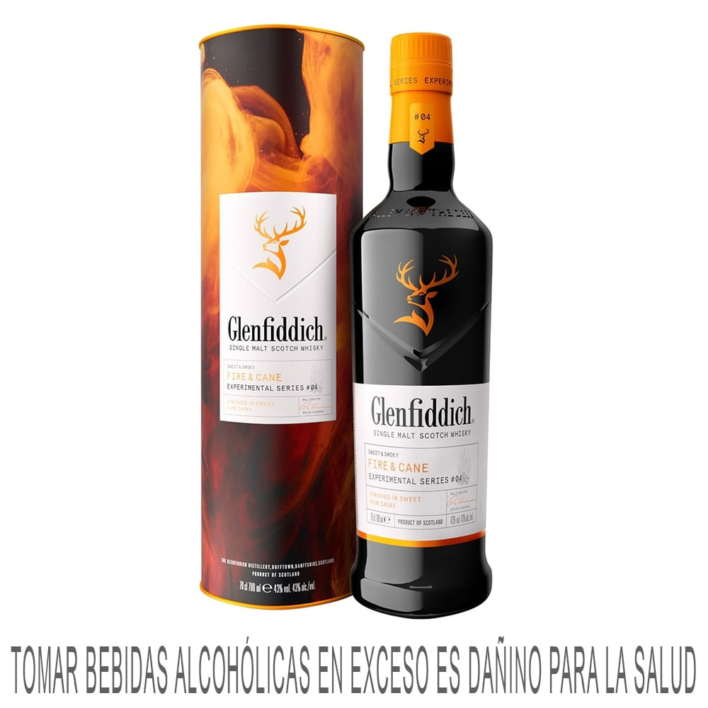 Whisky GLENFIDDICH Fire & Cane Botella 700ml