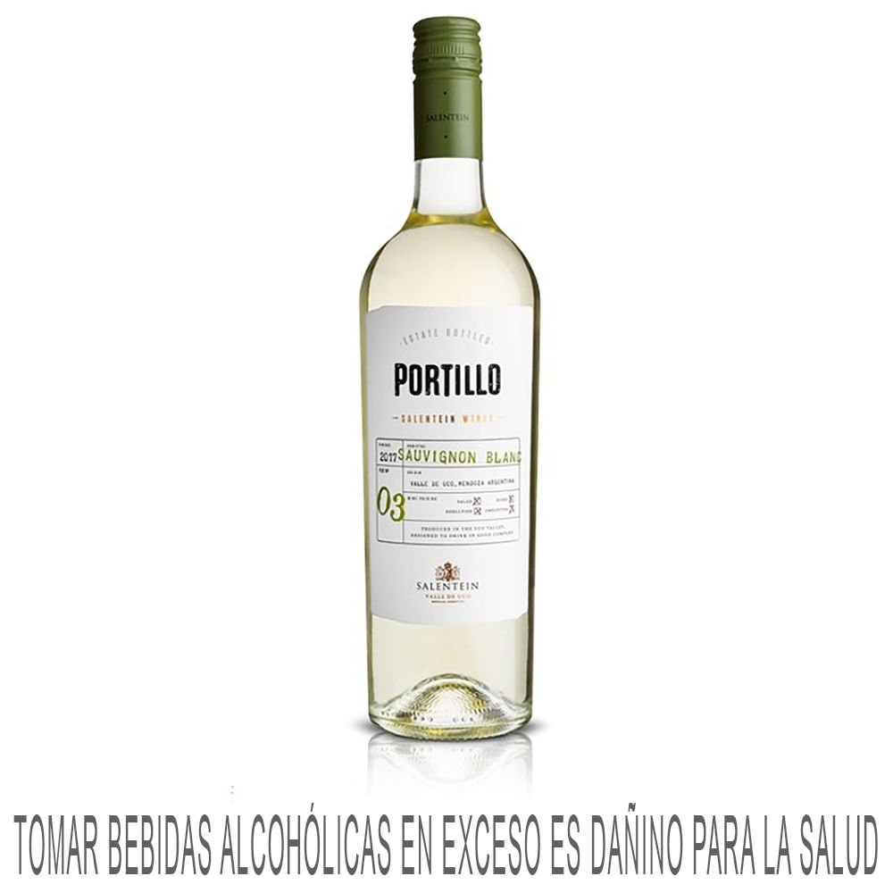 Vino Blanco EL PORTILLO Sauvignon Blanc Botella 750ml